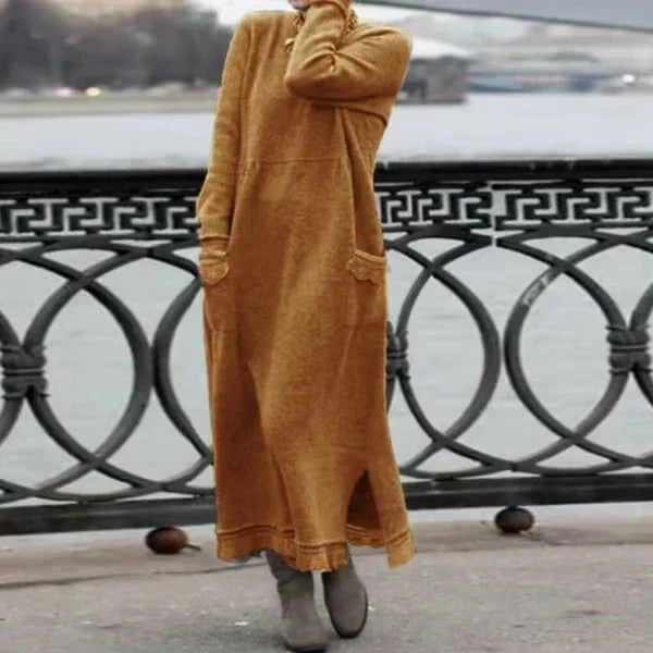 Wafa - Robe Longue Élégante et Confortable