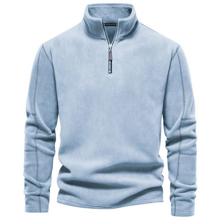 Joshua | Pull en polaire avec zip quart