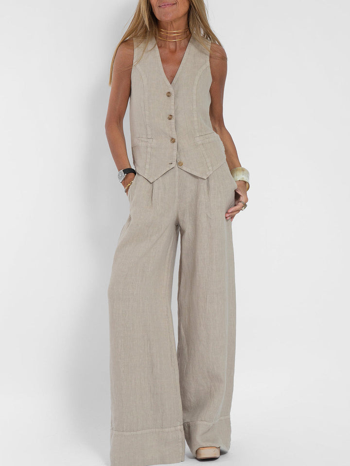 Ella - Ensemble Veste & Pantalon Large (Presque épuisé)