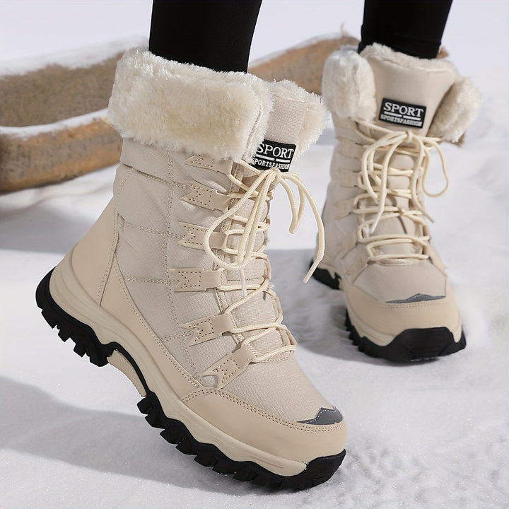 Maya - Bottes de Neige Imperméables et Isolées avec Fourrure Synthétique