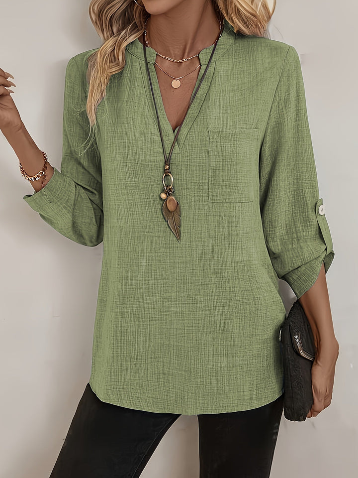 Seraphine - La Blouse V-Neck Sans Effort