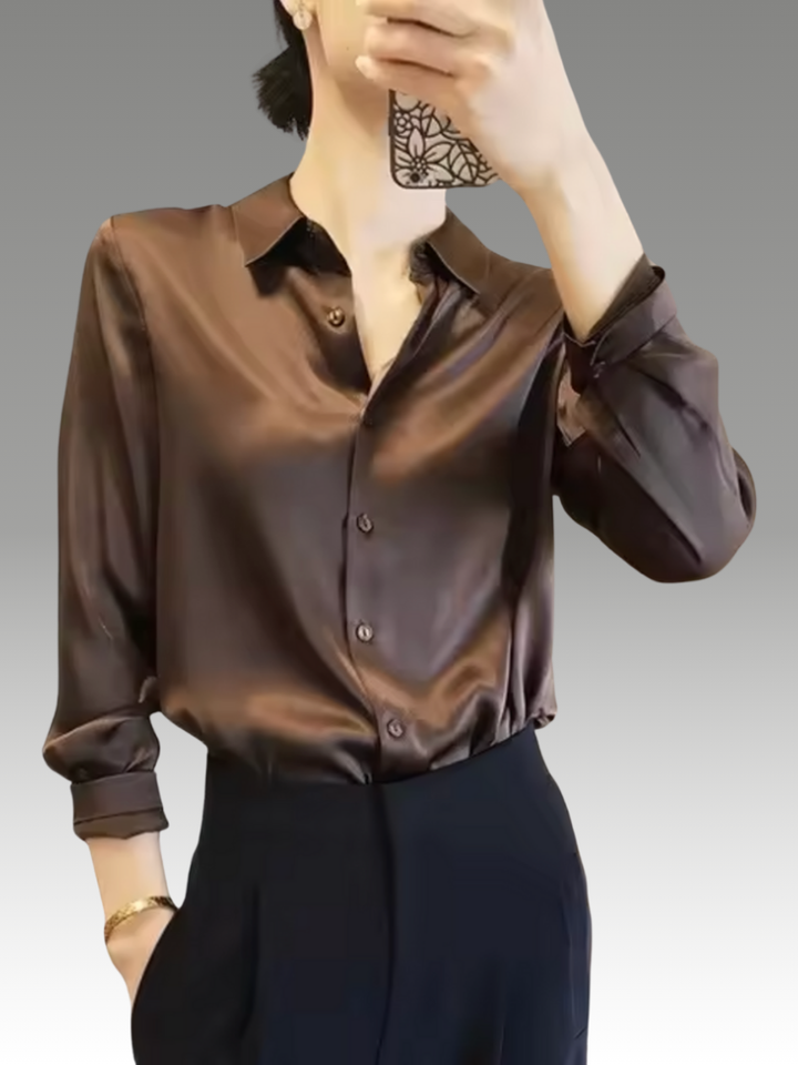 Paige – Blouse en Satin Élégante