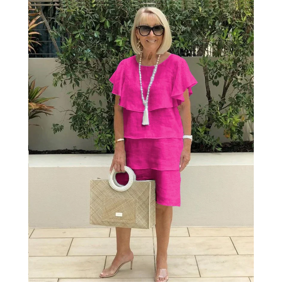 Yvonne – Robe à volants en couches envoûtante
