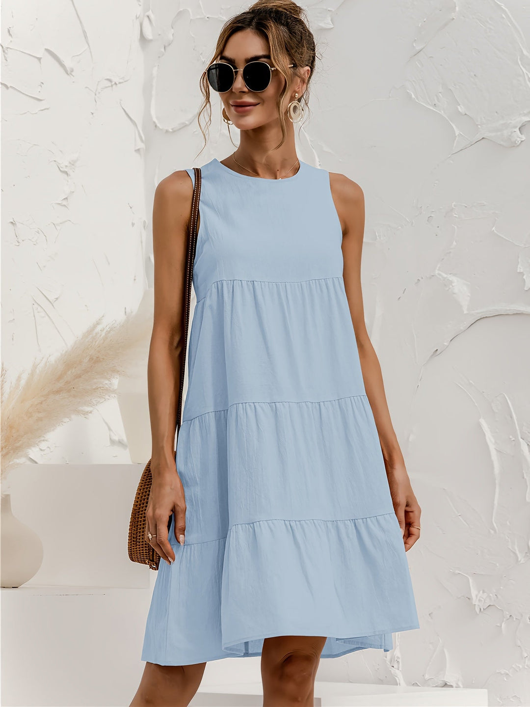 Selena - Robe à Bretelles à Volants