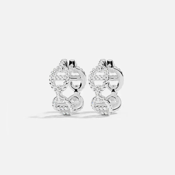 Boucle d'oreille Isla Marina | Or blanc