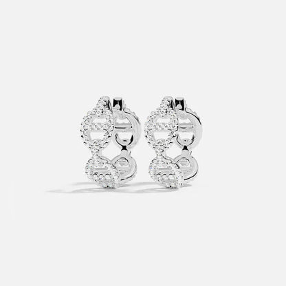 Boucle d'oreille Isla Marina | Or blanc