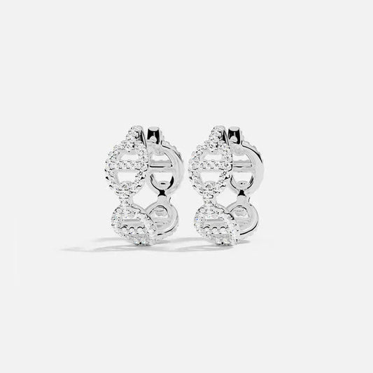 Boucle d'oreille Isla Marina | Or blanc