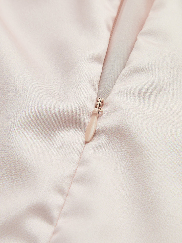Dyantha - Robe en Satin à Imprimé Floral