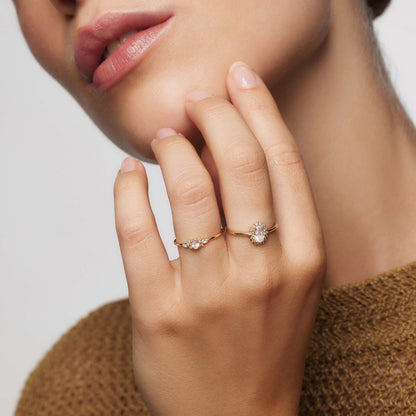 Bague Muse en Pierre de Lune | Or