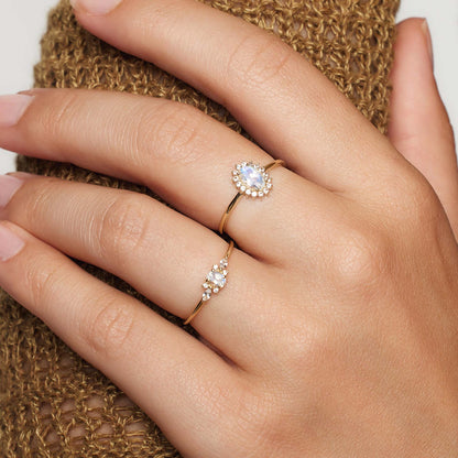 Bague Muse en Pierre de Lune | Or