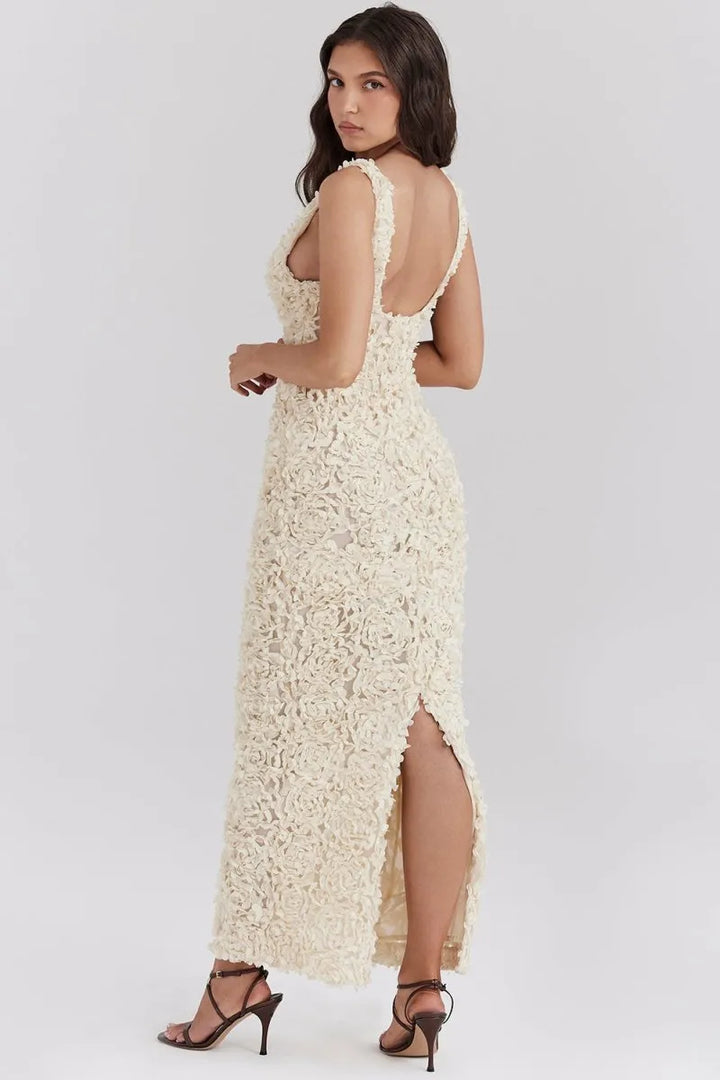 Catalina - Robe Maxi Florale A-Ligne Glamour