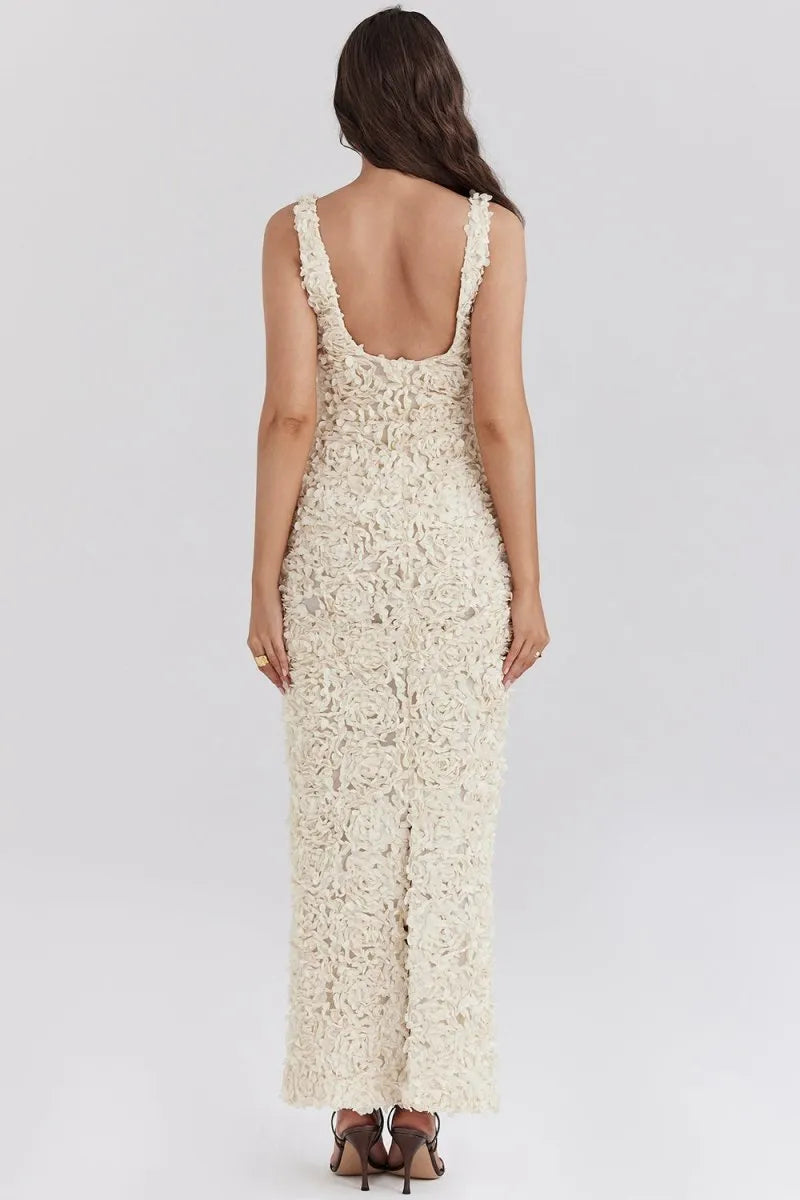 Catalina - Robe Maxi Florale A-Ligne Glamour