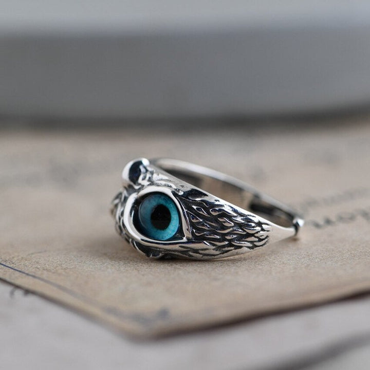 Bague Chanceuse Ajustable en Argent et Opale
