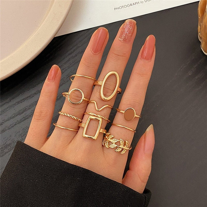 Pack de 11 Bagues Vintage en Argent