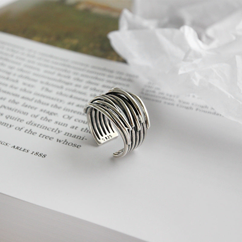 Bague Ajustable Plaquée Argent