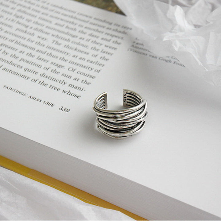 Bague Ajustable Plaquée Argent