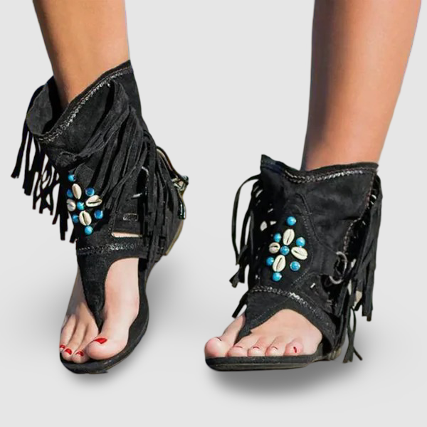 Hera - Sandales Boho à Franges
