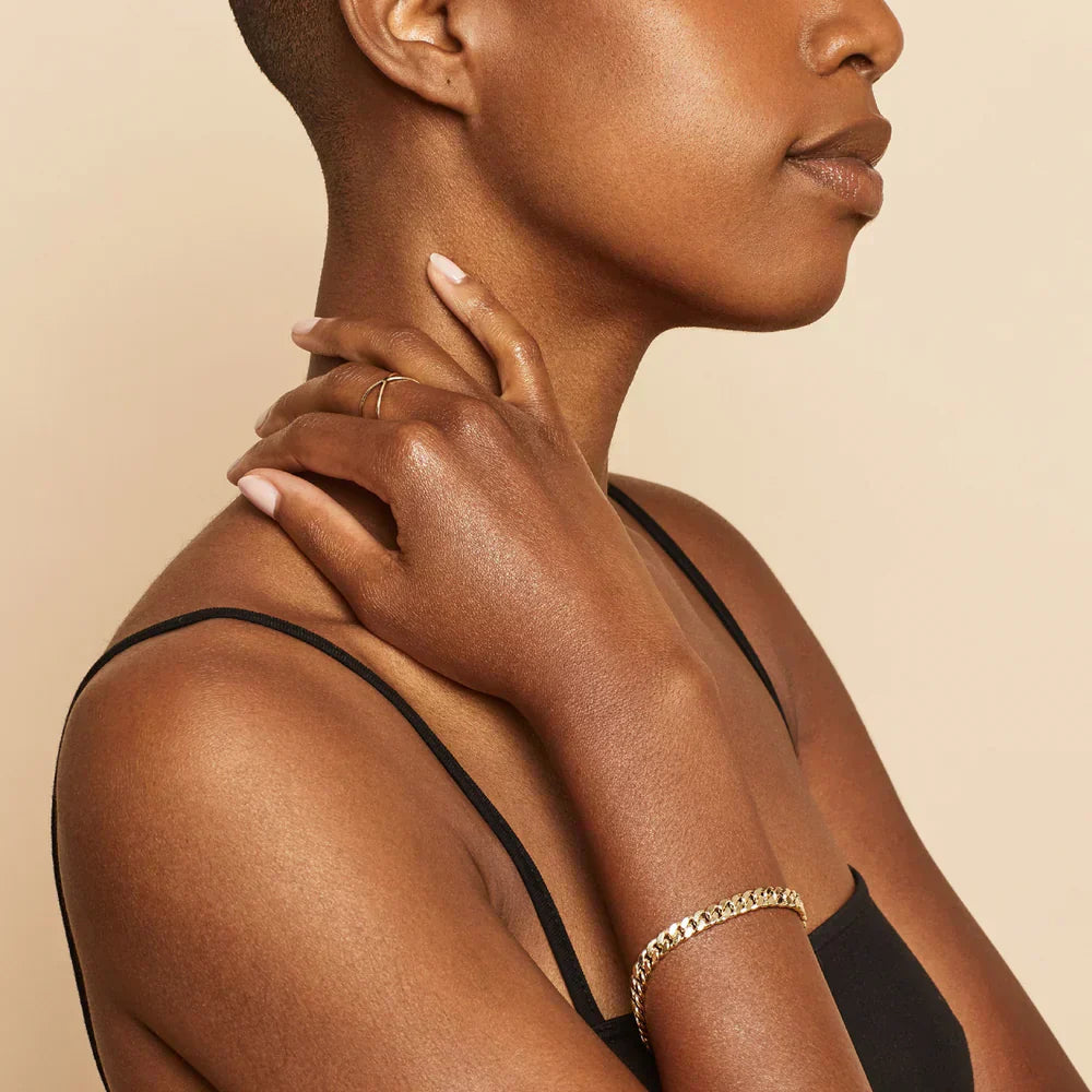 Bracelet Cubain en Or | Or