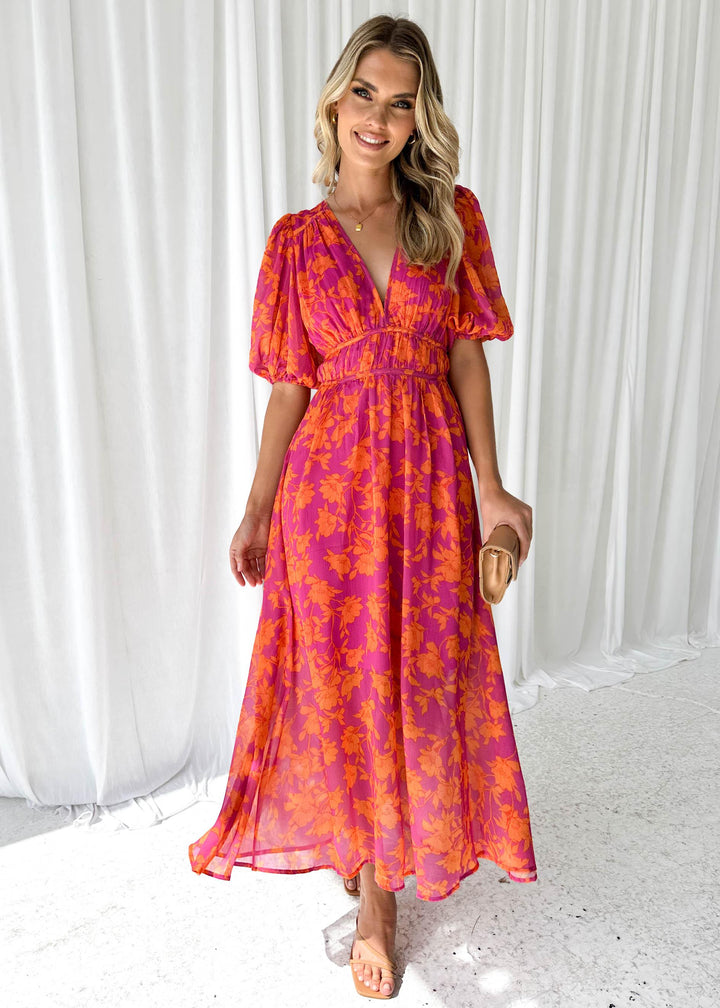 Clara | Robe Maxi Printanière