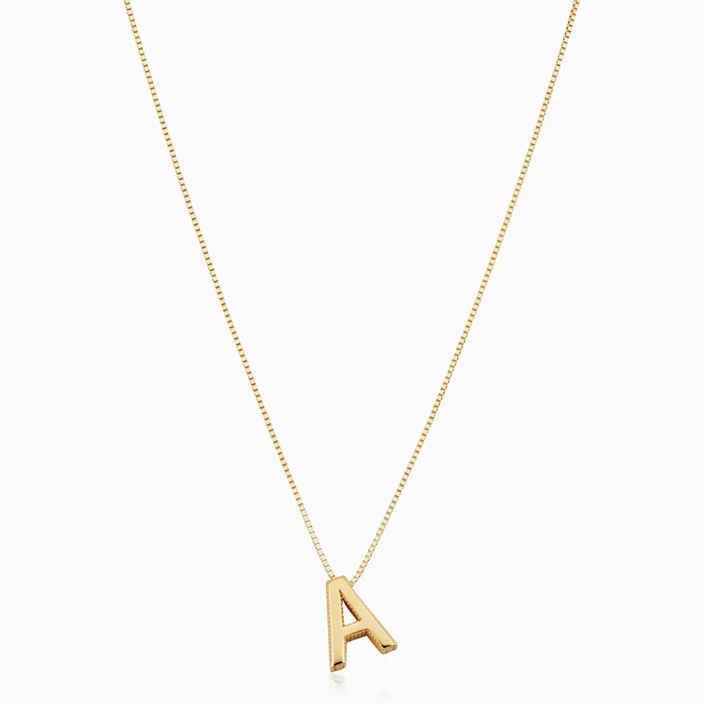 Collier initial en lettre d'amour | Or