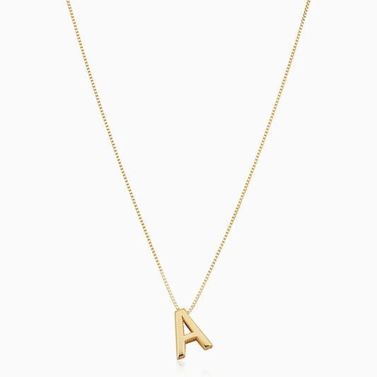 Collier initial en lettre d'amour | Or