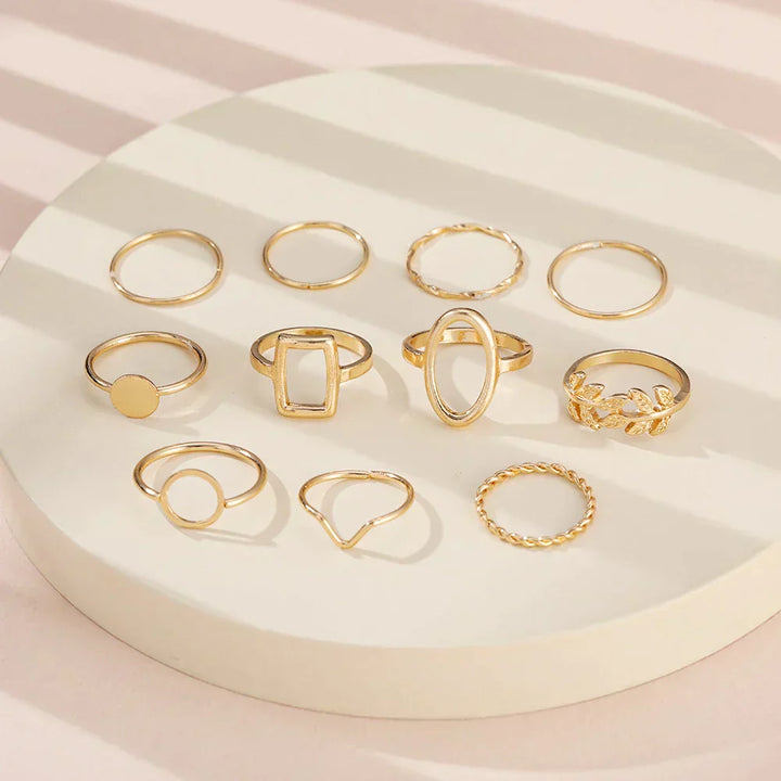 Pack de 11 Bagues Vintage en Argent