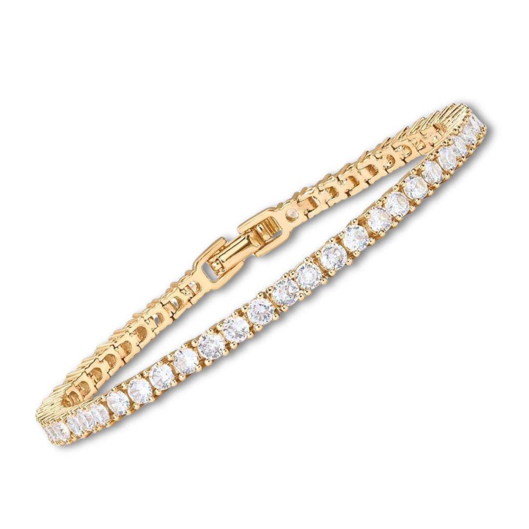 Bracelet de tennis en moissanite | Or