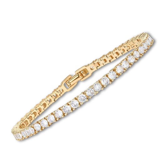 Bracelet de tennis en moissanite | Or