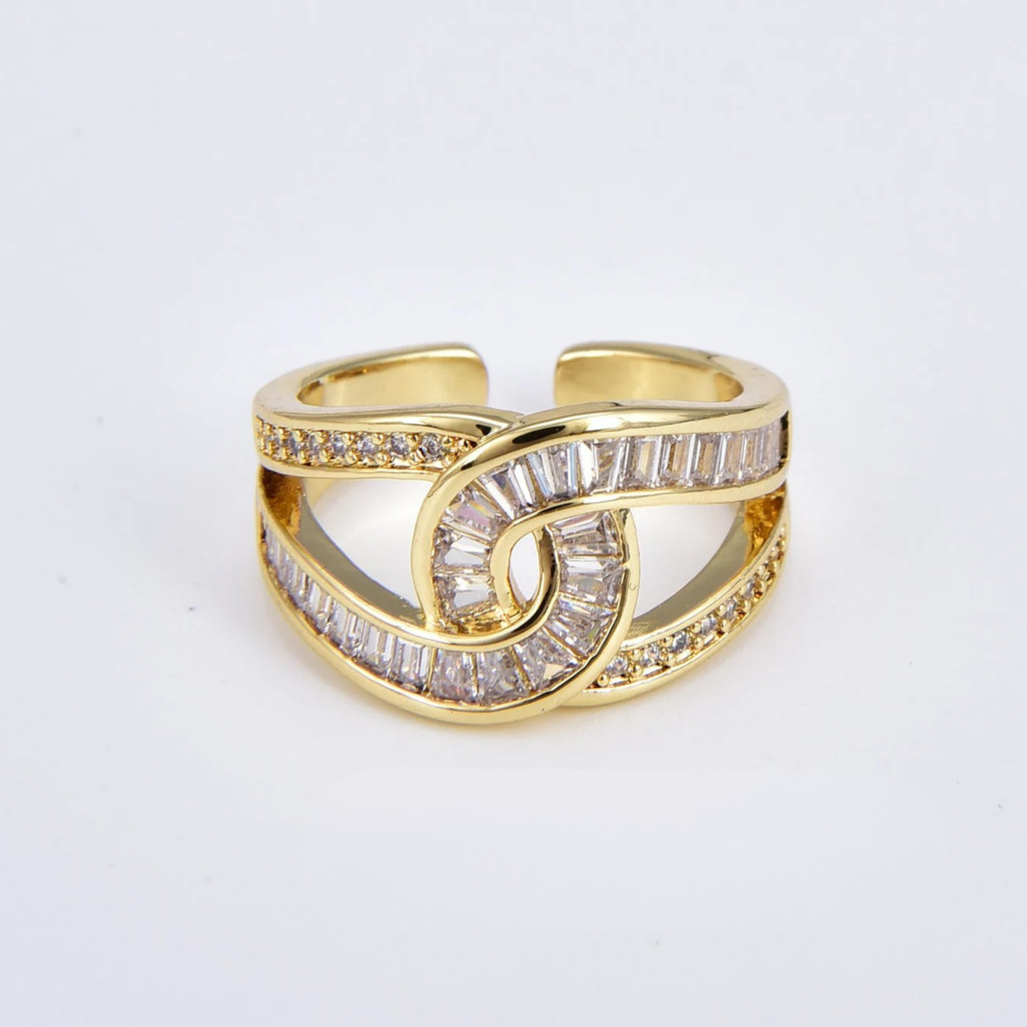 Louisa - Bague Élegante Ajustable Nouée