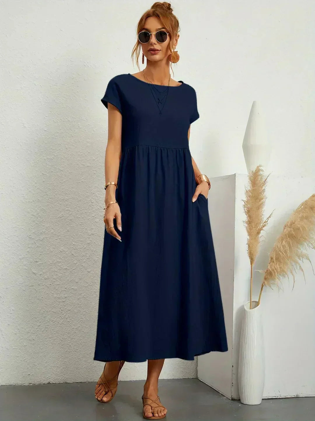 Robe en Coton Léger avec Poches Sarina™