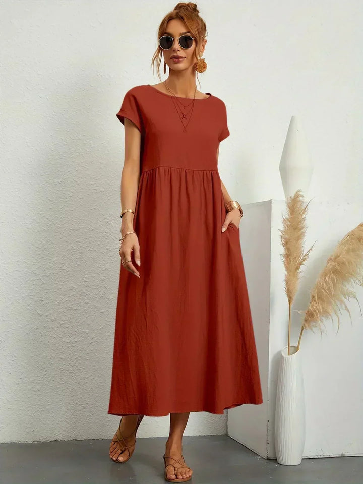 Robe en Coton Léger avec Poches Sarina™