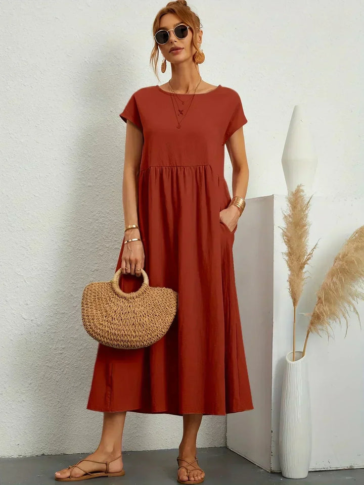 Robe en Coton Léger avec Poches Sarina™