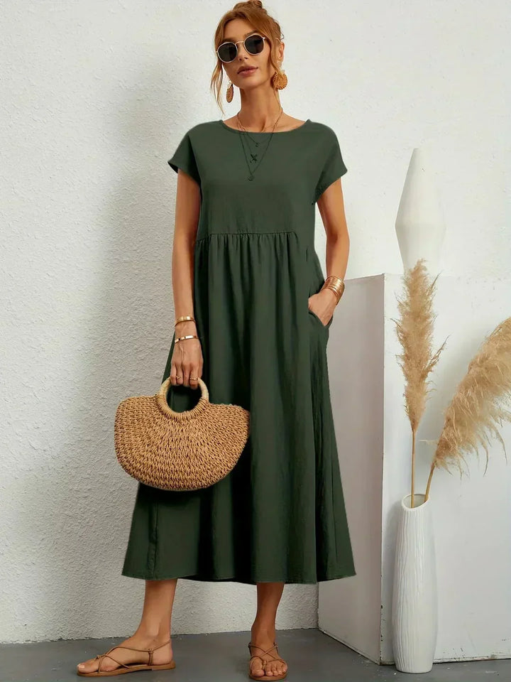 Robe en Coton Léger avec Poches Sarina™