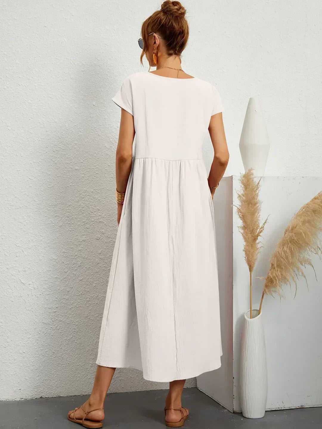Robe en Coton Léger avec Poches Sarina™