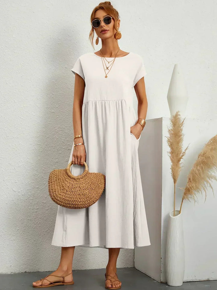 Robe en Coton Léger avec Poches Sarina™