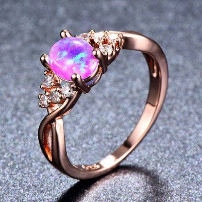 Bague Sylva Moonhart Violet | Or Rose