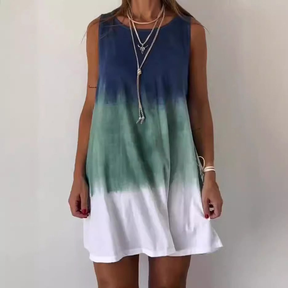 Crizzia - Robe Dégradé Décontractée