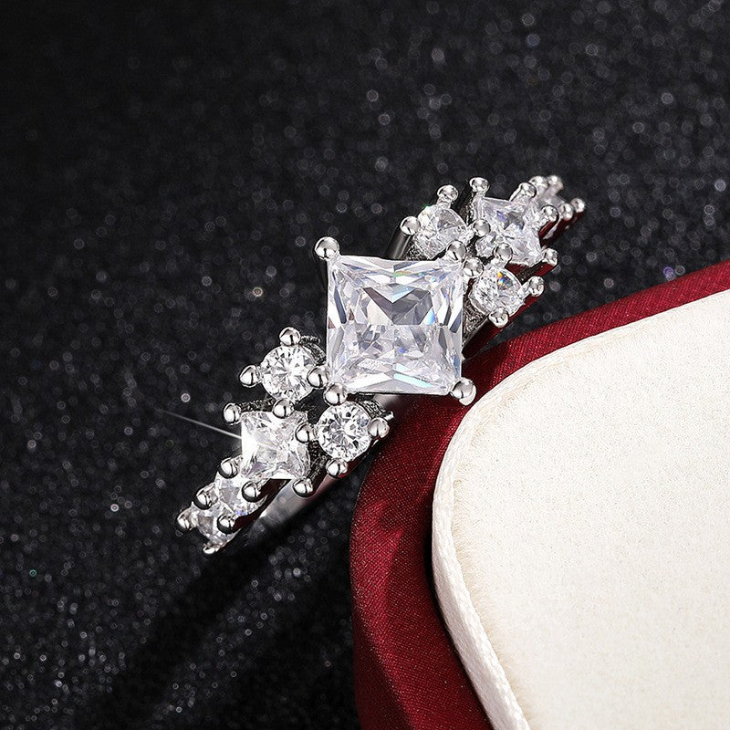 Bague Cressida Lumere | Or Blanc