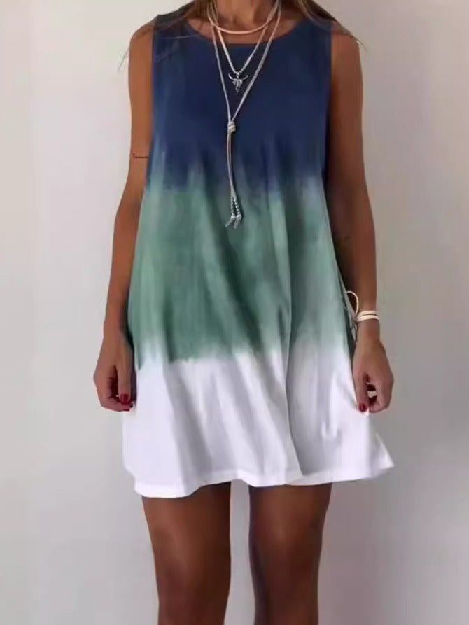 Crizzia - Robe Dégradé Décontractée