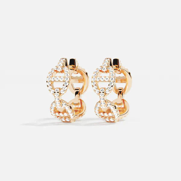 Boucle d'oreille Isla Marina | Or blanc