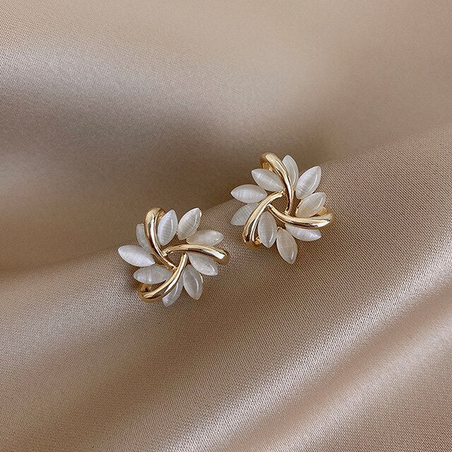 Boucles d'oreilles en opale de luxe