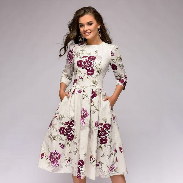 SIBYLLE I ROBE FLORALE ÉLÉGANTE