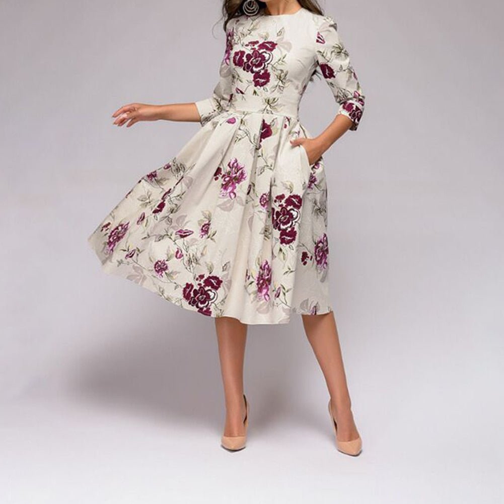 SIBYLLE I ROBE FLORALE ÉLÉGANTE