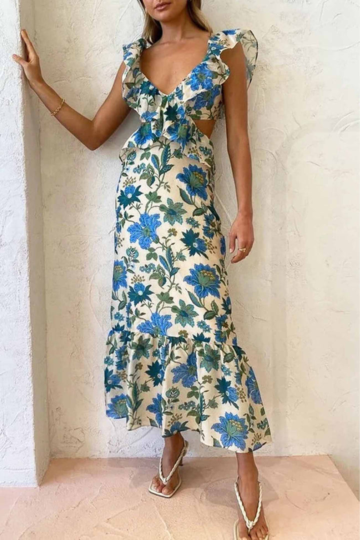 Ariella | Robe à Volants Florale