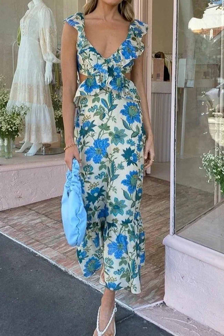 Ariella | Robe à Volants Florale