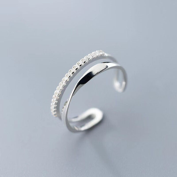 Bague Double Ligne Ajustable