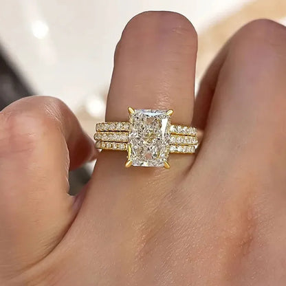 Ensemble de Bagues de Mariage Jaily 3PC | Or