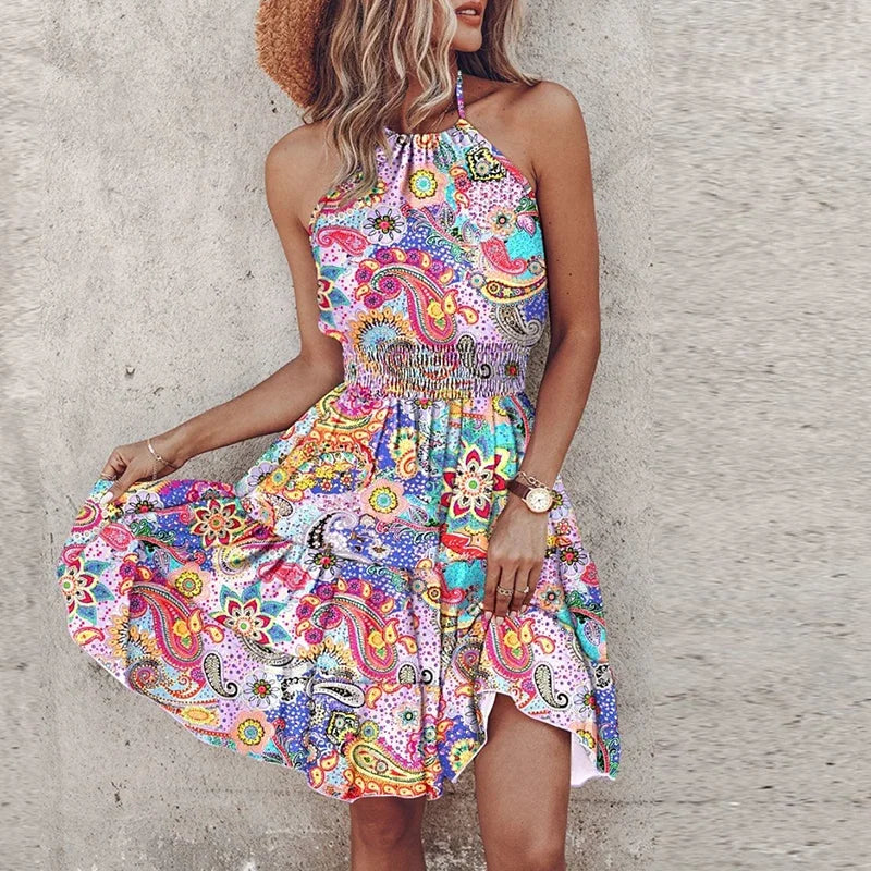 Angela - Robe Chic à Col Halter