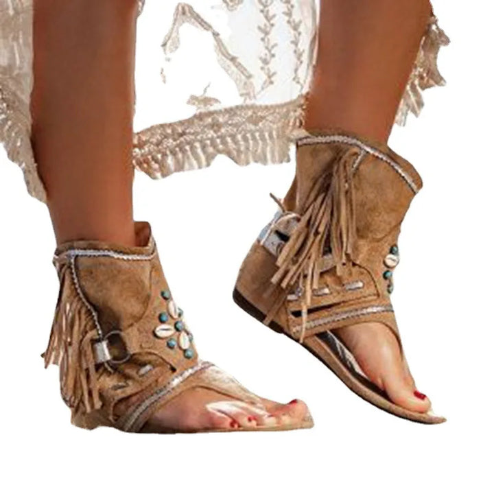Hera - Sandales Boho à Franges