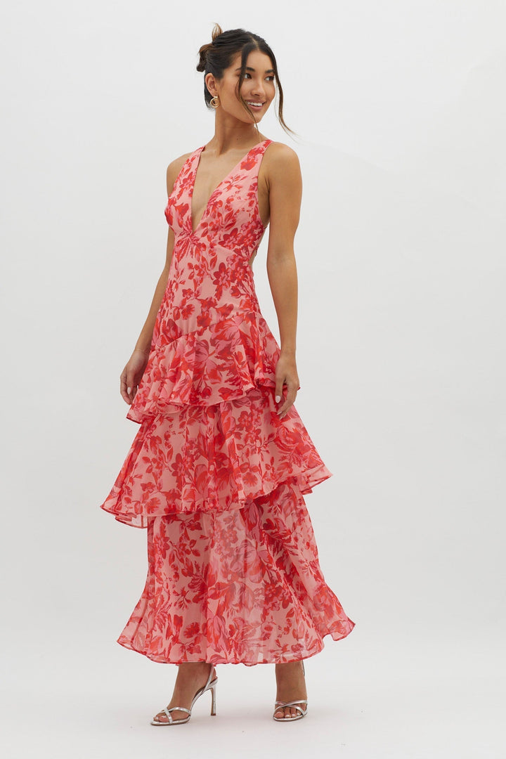 Delphine™ | Robe Midi Bloom Shift